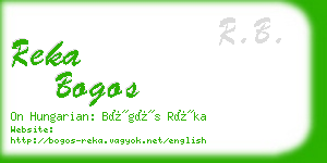 reka bogos business card